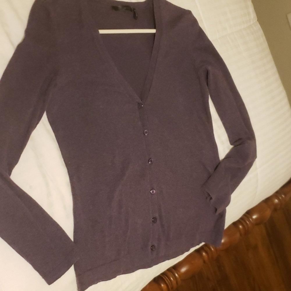 Purple Daisy Fuentes cardigan sweater size small